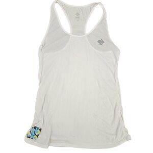Rabbit Tank Top Women's Small  Racerback White Boston Patch Performance Running